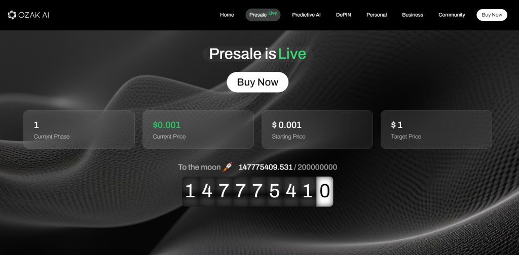 Join the Revolution: Ozak AI’s Crypto Presale is Live and Selling Fast