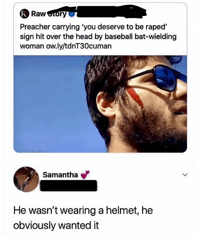 perv who blames women’s clothing when someone sexually harrass them got a taste of his own medicine