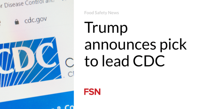 Trump announces pick to lead CDC