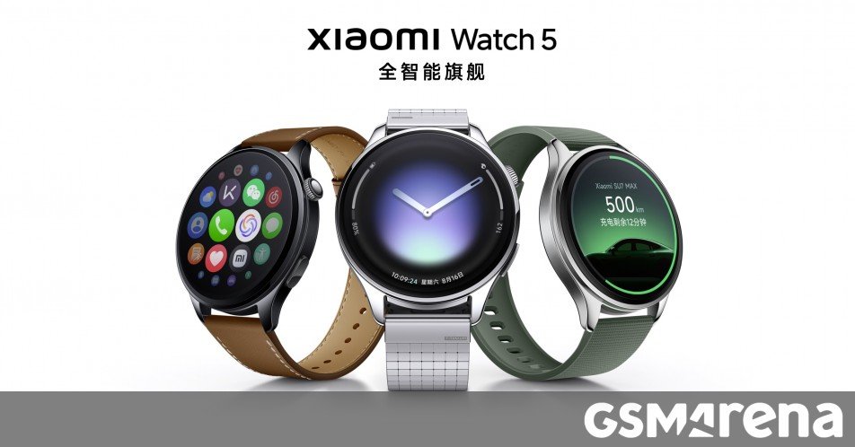 Xiaomi Watch 5 debuts with 1.54-inch OLED screen, eSIM support