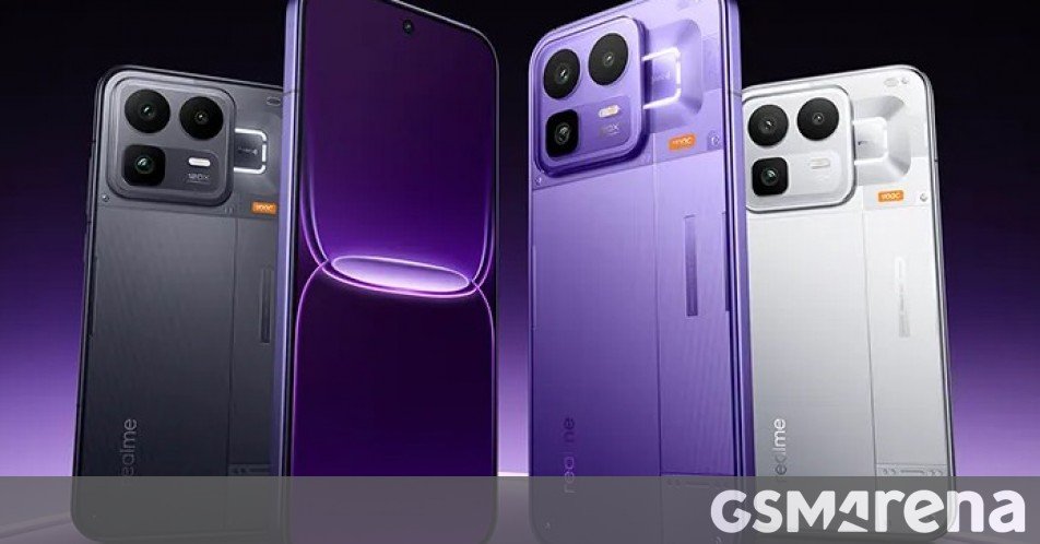 Realme Neo8 showcased in all three colorways